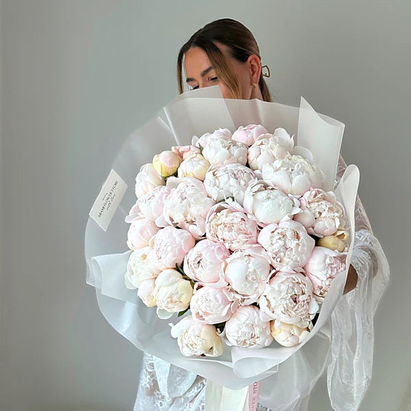 Off White Peony Bouquet