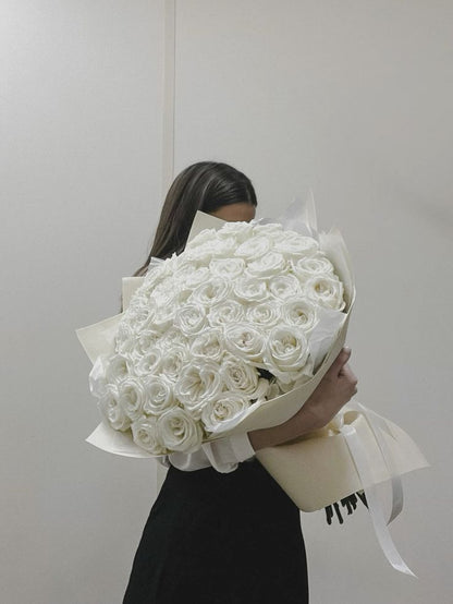 Angel White Roses