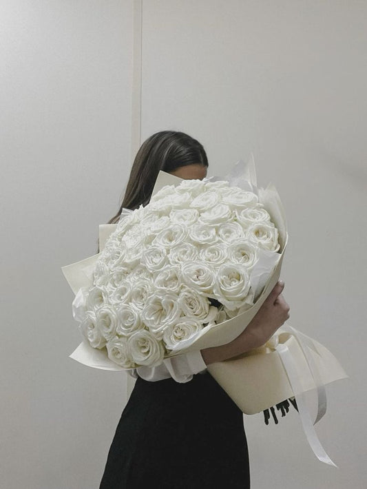 Angel White Roses